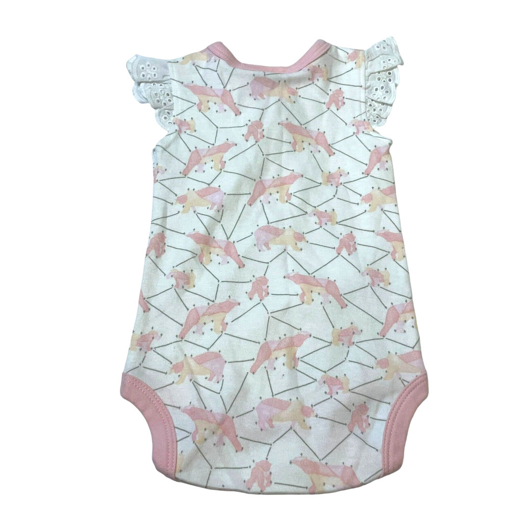 Jaime King For Sapling Girls Galaxy Bear Pink Lace Bodysuit Size 0-3M NWT - Picture 4 of 10